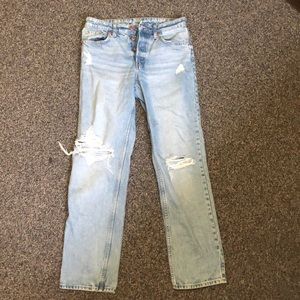 High Waist Boyfriend Jeans